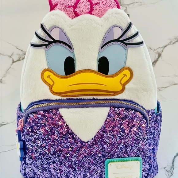 NWT- Daisy Duck 85th Anniversary Plush Mini Backpack - Picture 10 of 10